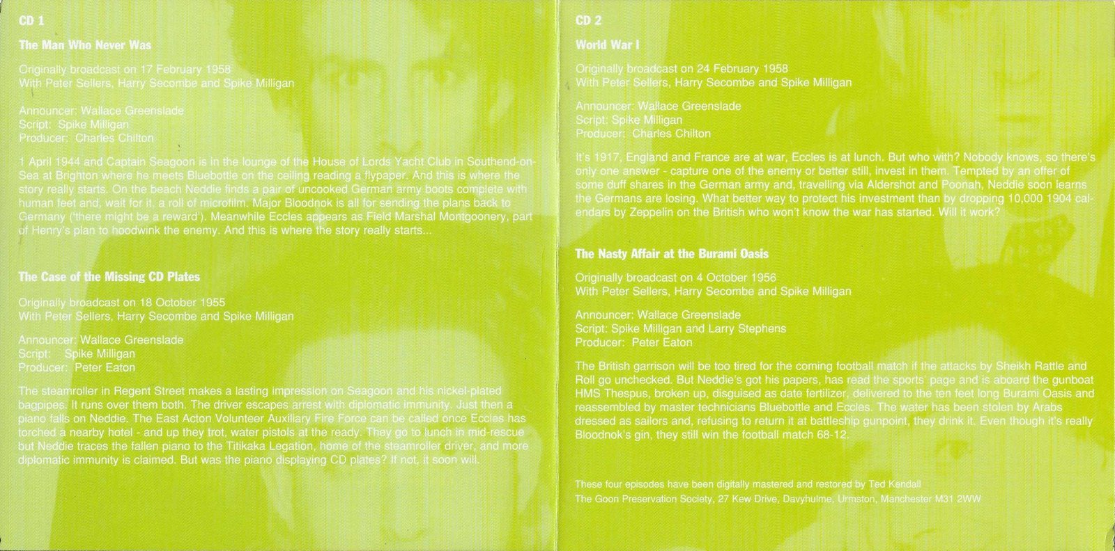 Middle of cover of ZBBC 1867 CD